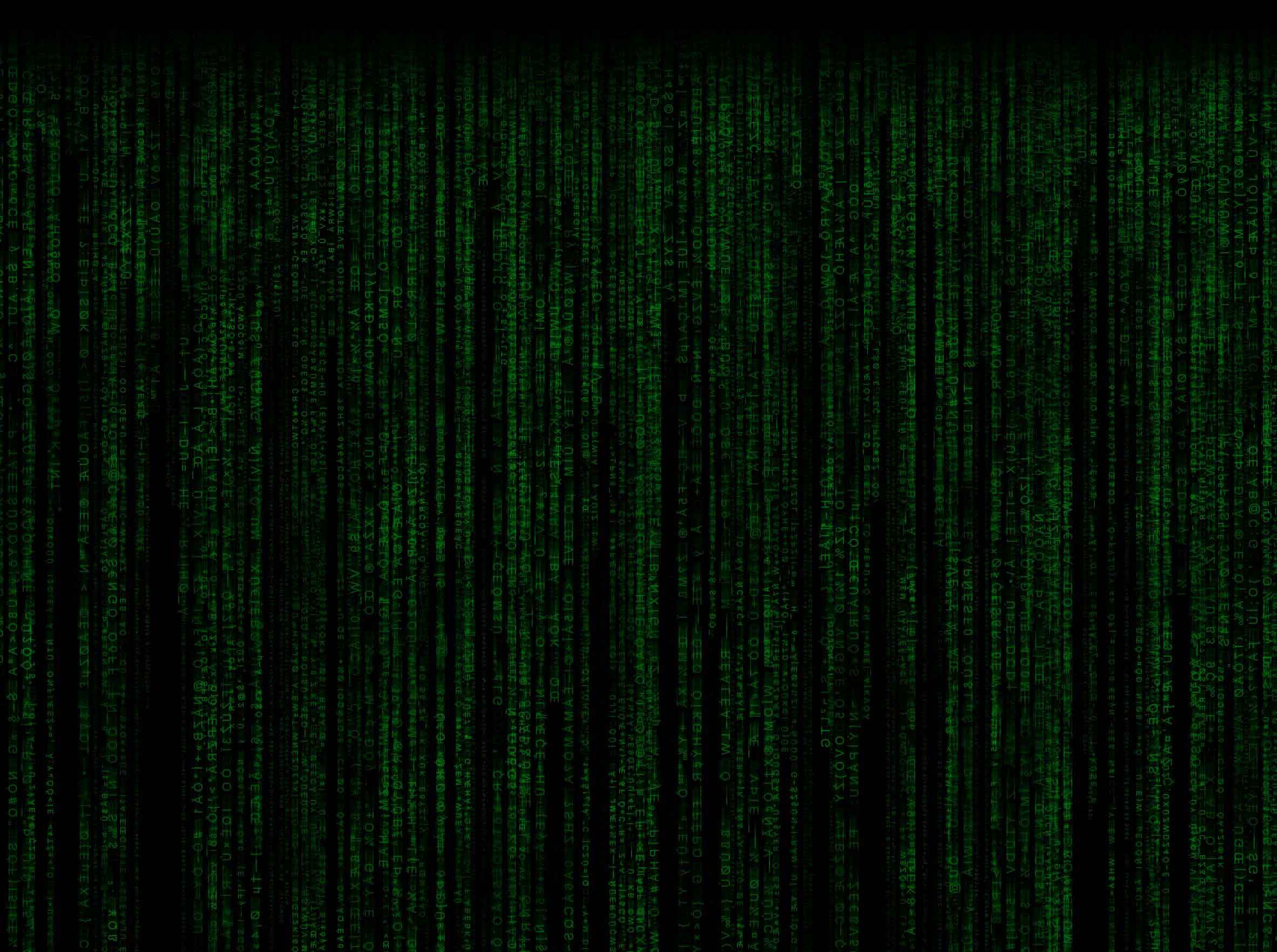 A backdrop of green binary code streaming downward â€” the visual language of protected code that no longer reveals strings, names, or branch structure to a static reader